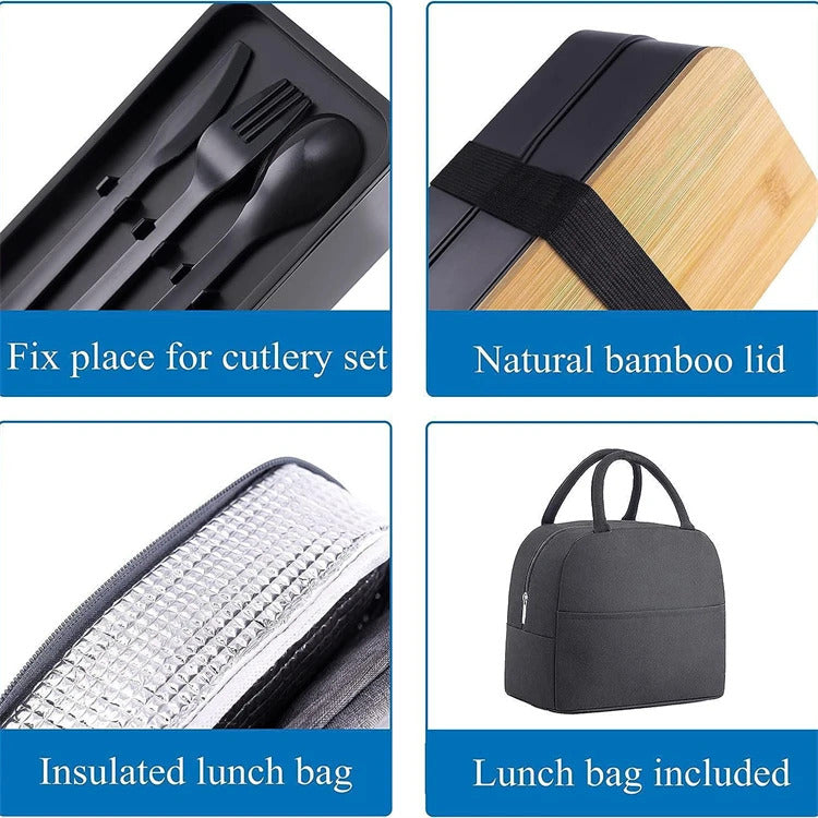 All-in-One Lunch Containers With Bag