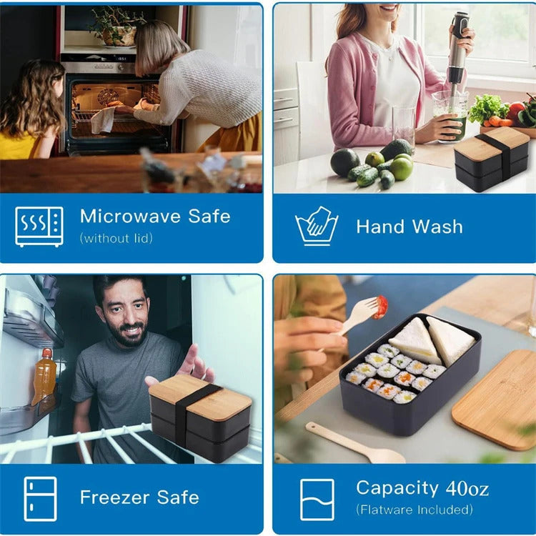 All-in-One Lunch Containers With Bag
