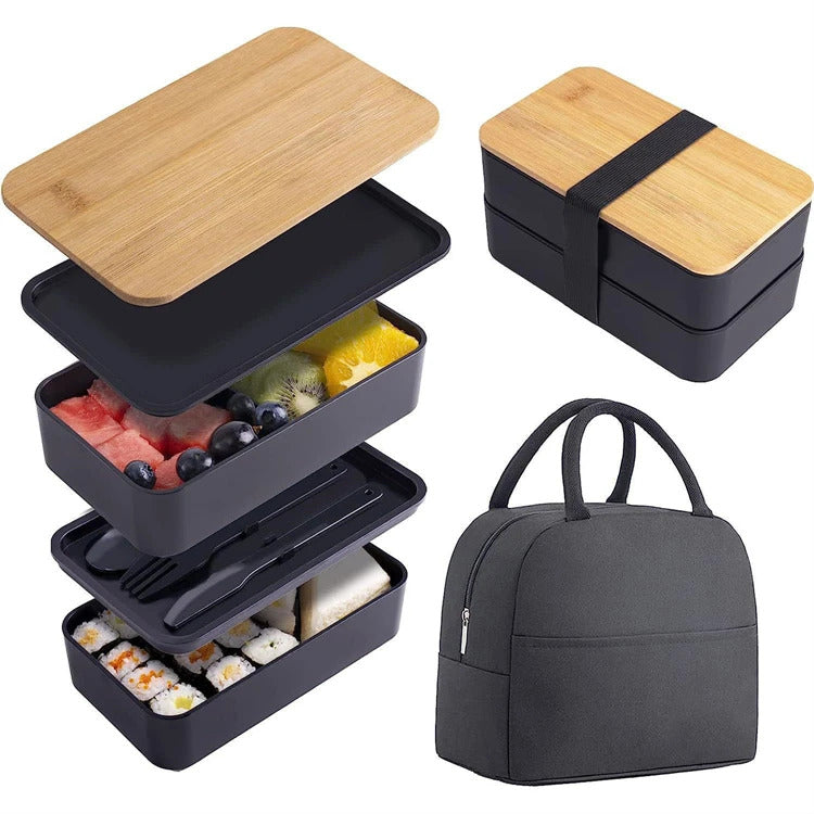 All-in-One Lunch Containers With Bag