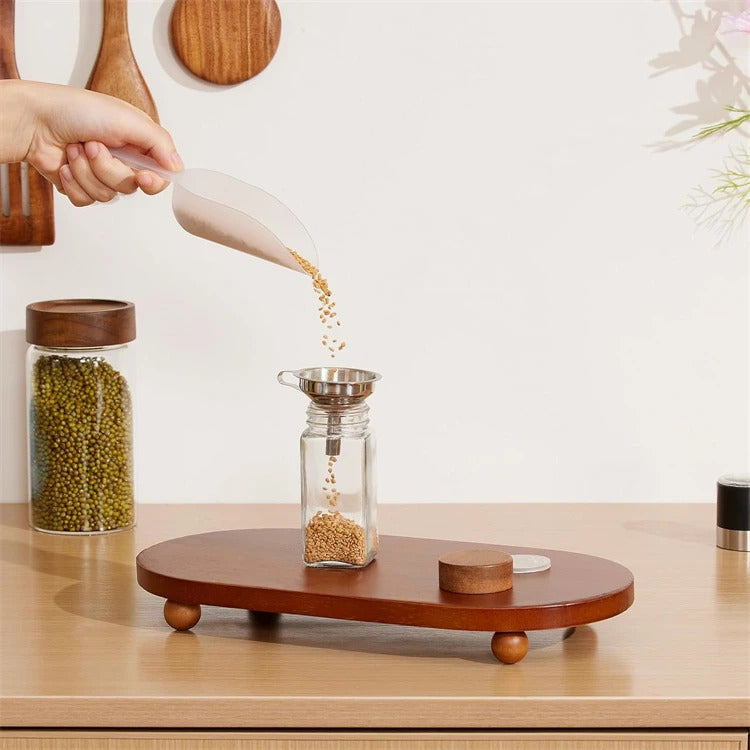 Glass Spice Jars with Labels (12 Pcs)