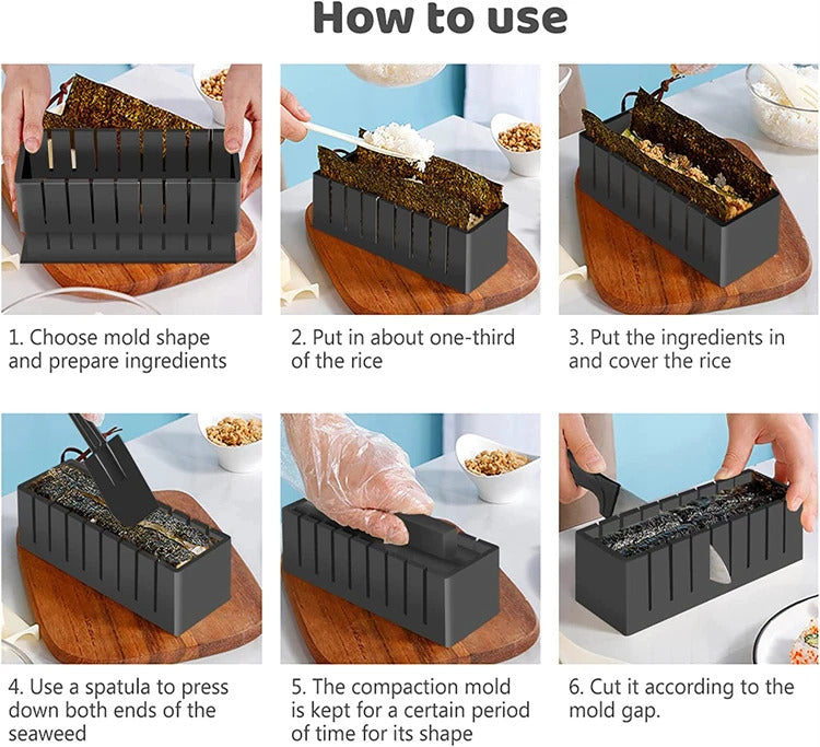 Sushi Maker Kit DIY (10 Pcs)