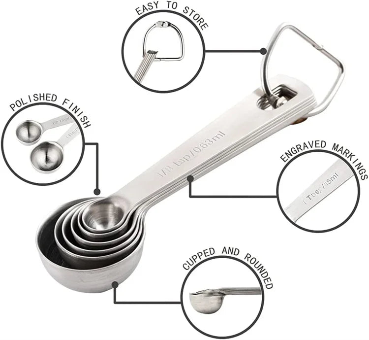 Stainless Steel Measuring Spoons Set