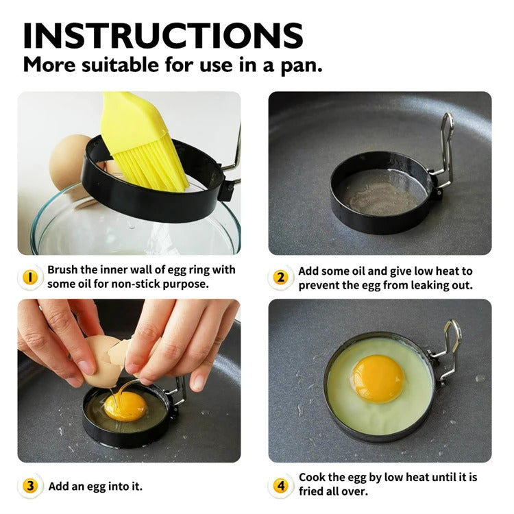 Rings for Frying Eggs/Pancakes