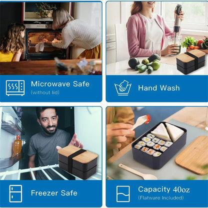 All-in-One Lunch Containers With Bag
