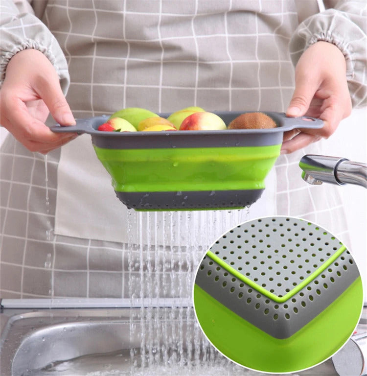 Silicone Kitchen Foldable Colander