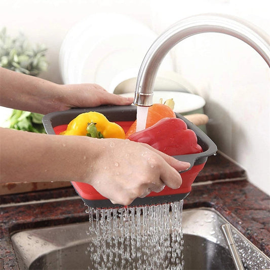 Silicone Kitchen Foldable Colander